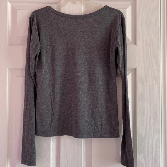 *4/$24* Brandy Melville Dark Grey Long Sleeve - Picture 4 of 8